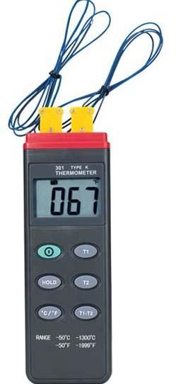 JT301 Çift Girişli Dijital Termometre