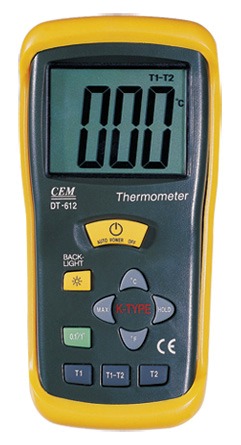 DT612 Çift Girişli Dijital Termometre